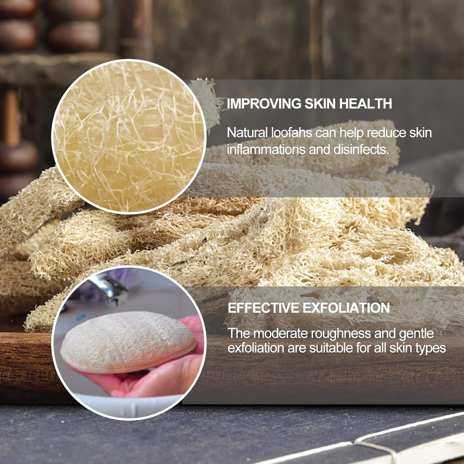 our natural Loofah Body Scrubber