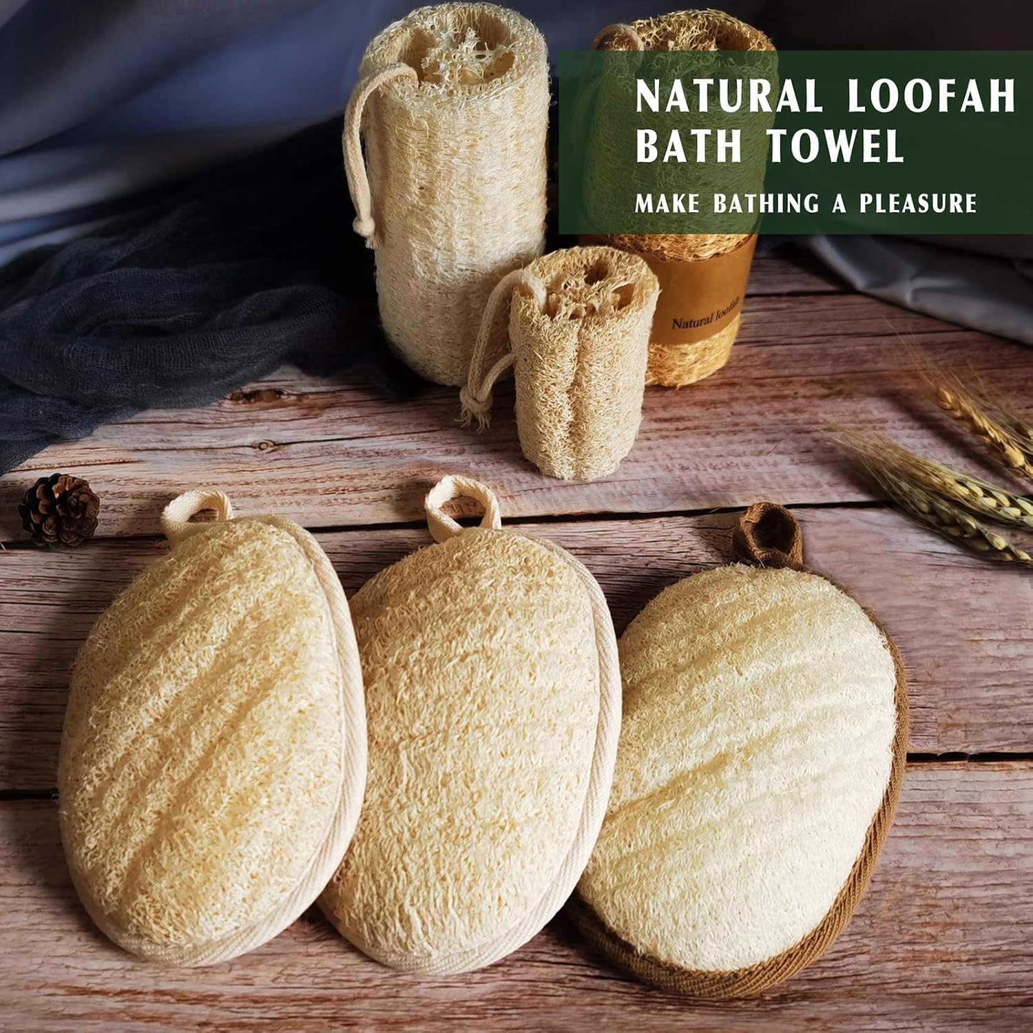 Oval Loofah Bath Sponge